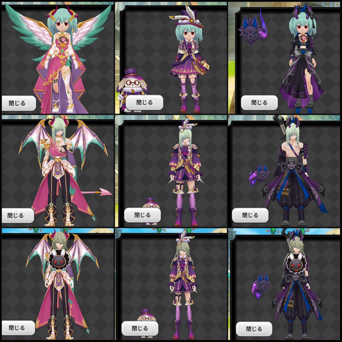 rinwayome's tweet photo. 特別色ガチャ8ヾ( ˘ω˘ )ﾉ
紫率高すぎて特別色より紫色ガチャの方がしっくりくる๛ก(ｰ̀ωｰ́ก)
🤬仕様以降のアバも特別色出るのか…出たら有償限の可能性高いし、無償可の場合は多分早くても一年後(   ◜ω◝ ).;:…(   ◜ω◝ ...:.;::..(   ◜;::: .:.;: ｻﾗｻﾗ..

❶❷試着
オリジナル🔗⤵︎ ︎
調査員の奴前と一緒なので引用で( •́৮•)ﾉ
緑調査員欲しい場合はこっち優先かな？確率少し低いかもしれんけど有償限やない＼_(･ω･`)ｺｺ重要!
いやここに入ってるってことはあの新色追加で有償ガチャ自体はなかったことに(੭ ᐕ))?
-
🪽https://t.co/etBk4kd8x2
🐰https://t.co/Slc7CPKumH
👹https://t.co/6aoHyk9eRs
🎭️https://t.co/w2jfvS8aV5
🐱https://t.co/T0baUoCJjp
この紫率…アンケに紫くれって書いてる人おるのかな๛ก(ｰ̀ωｰ́ก)