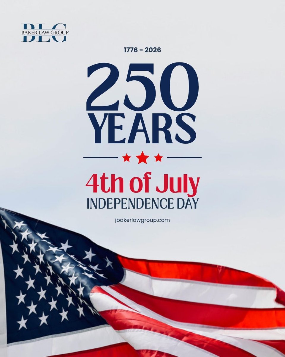 baker_law_group's tweet photo. Wishing you and your family a safe and joyful Independence Day from all of us at BLG. 🎆

https://t.co/FxxC6CSWkQ | 303-862-4564 https://t.co/0im35R10mL