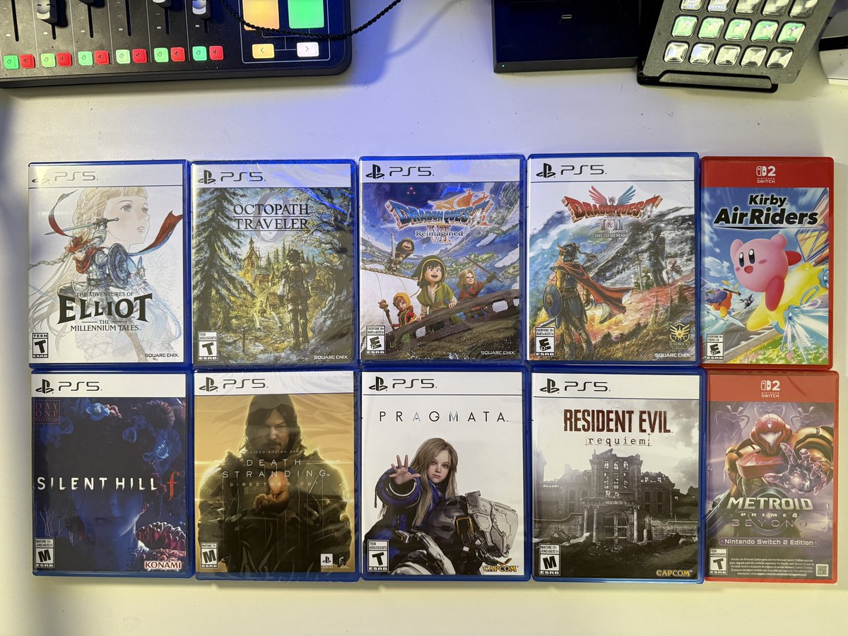 Moonitax's tweet photo. Here’s 10 games I recently bought physically! https://t.co/QFD22UWgvP