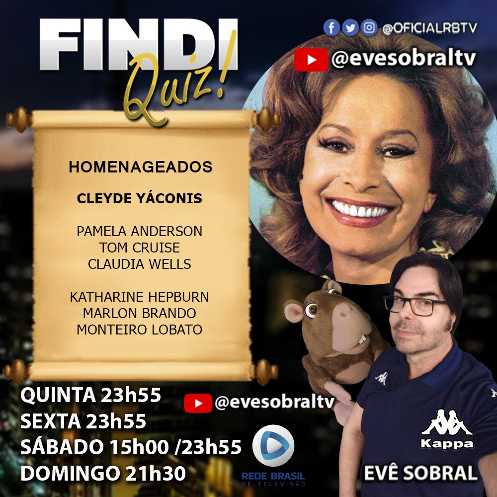 OficialRBTV's tweet photo. #FindiQuiz!

SEMPRE ANTES DOS FILMES!

@evesobraltv

Acompanhe pelo site: https://t.co/ExEWtJpi2q

Rede Brasil / Rede Brasil de Televisão / Evê Sobral Em Revista Findi Quiz Spa TV e Trabalhos
#RedeBrasilDeTelevisão #OficialRBTV #evesobraloficial #emrevista https://t.co/cGcChtjRCP