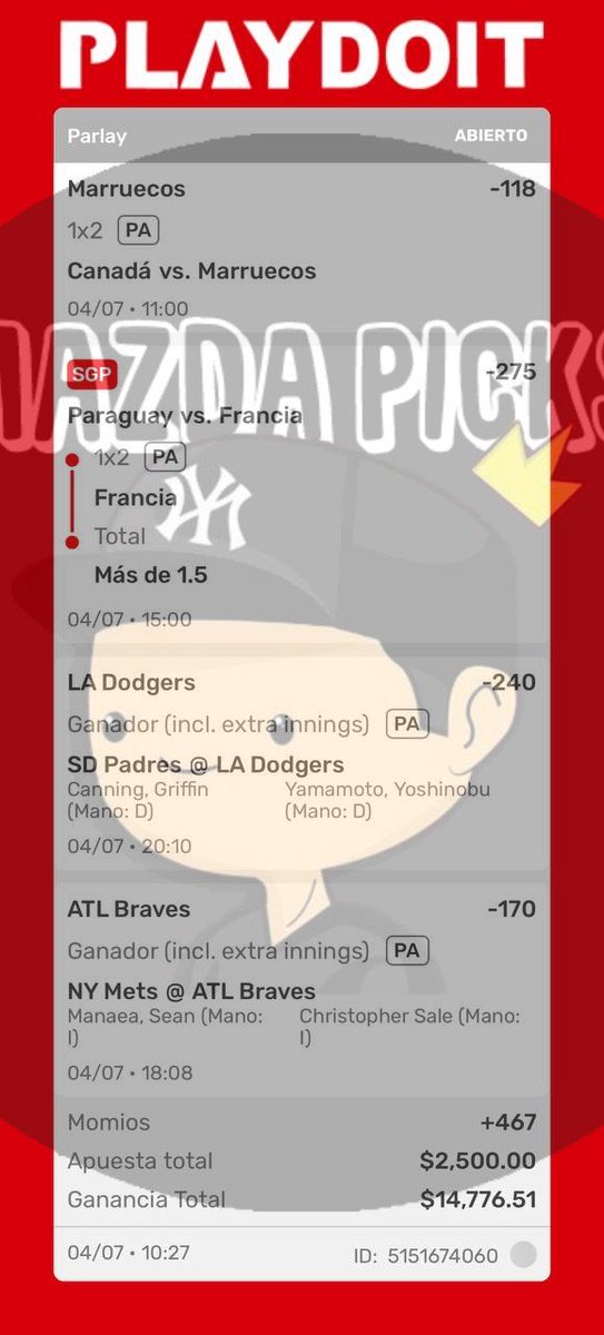 mazdapicks's tweet photo. KOALA PICKS 🐨⚽️⚾️

ÚNETE AL PREMIUM ➡️ https://t.co/Dnies2SZda https://t.co/GpKvK9ljbM
