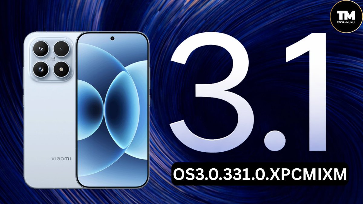 TECH__MUKUL's tweet photo. #Xiaomi17 #HyperOS3 #Android17 #July 2026 Stable Update Ready ๐
๐ HyperOS 3: OS3.0.331.0.XPCMIXM
โจ Region: Global ๐
๐ Status: Currently READY as a Stable build. The stable rollout is not yet available. Once the official Stable update is released, full details will be shared here immediately.