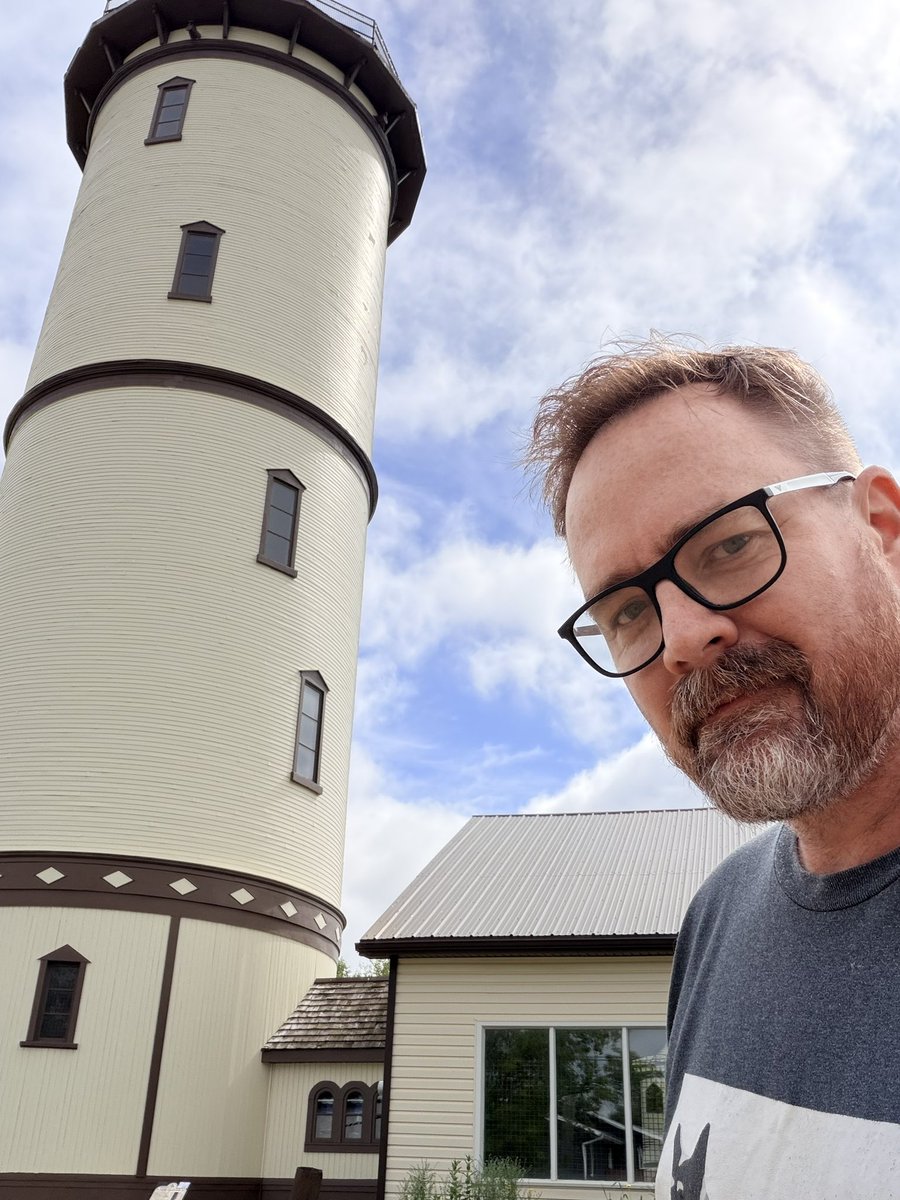 CraigBaird's tweet photo. It is a hike up the stairs of the Humboldt water tower but it’s very worth it https://t.co/yaFeXSMkeF