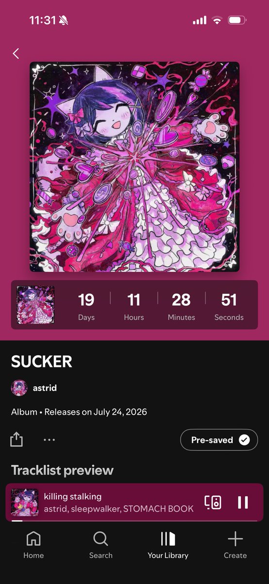 omfg_astrid's tweet photo. My new album “SUCKER” comes out on July 24th!! 🎀🌈🍭 https://t.co/SNDNbJYrRY