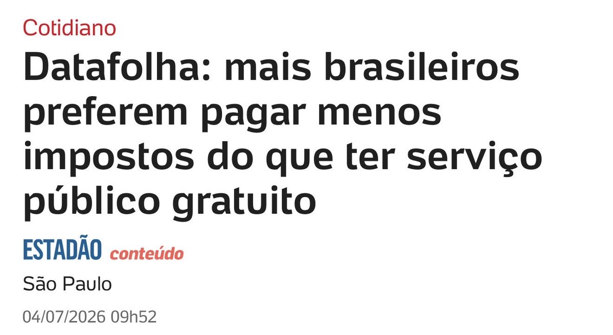 marsiglia_andre's tweet photo. Traduzindo: mais brasileiros entendem o óbvio, que o dinheiro do imposto não é revertido em benefícios para o cidadão. https://t.co/doeVw1a4FN