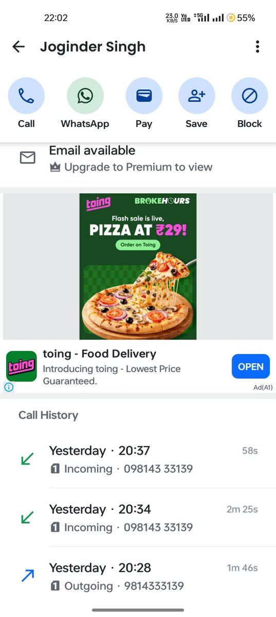 ramaiya_sameera's tweet photo. @zomatocare These are the calls that i had to make to find one genuine number of the owner of the restaurant. https://t.co/DTUUM0CvIe