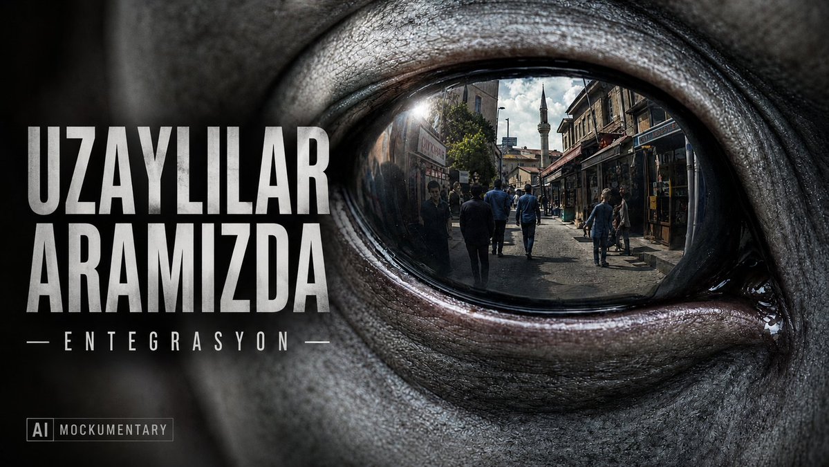 ozansihay's tweet photo. Bir AI Mockumentary Denemesi.
ENTEGRASYON: Bir Uyum Hikayesi

Kullandığım Yapay zeka araçları:
Senaryo desteği ve prompt oluşturma: Hermes (ChatGPT, Claude)
Görüntü oluşturma: GPT Image 2, Nano Banana 2
Video oluşturma: Gemini Omni Flash, Kling 3.0, Seedance 2.0, Grok Imagine 1.5
Müzik: Epidemic Sound, Suno
---------------------------
Kurgu: Adobe Premiere Pro

Link aşağıda
