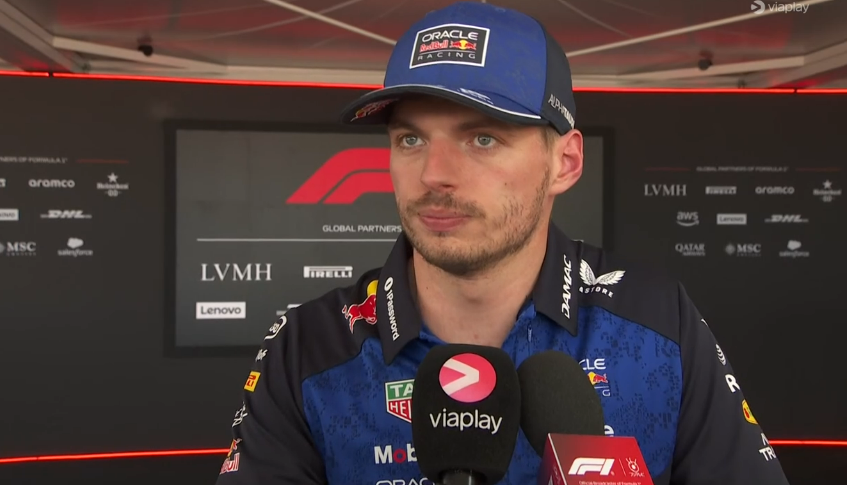SCUDERIAFEMBOY's tweet photo. max about his side of the garage: ''there's a problem within the engine that we can't find. that also leaves me a question mark for tomorrow with what we should do. because this is pointless.'' https://t.co/w0vaHis2Jp