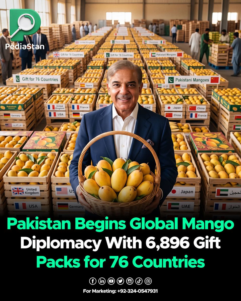 ShakirQureshi's tweet photo. Assalamu Alaikum wrB.
to theWorld🌎
🌻💝💚🇵🇰💚💝🌻
★MANGO Diplomacy★
From Prime-Minister of Pakistan🇵🇰 ShahbazSharif
With Lots of LOVE❤Respect
#Pakistan_Global_Peacemaker
😎💖😎
#Pakistan_PLUS➕
#ShakirQureshi🇵🇰
@NawazSharifMNS @CMShehbaz @MaryamNSharif
@DPM_PK @MIshaqDar50 https://t.co/BRzi1YzZIi