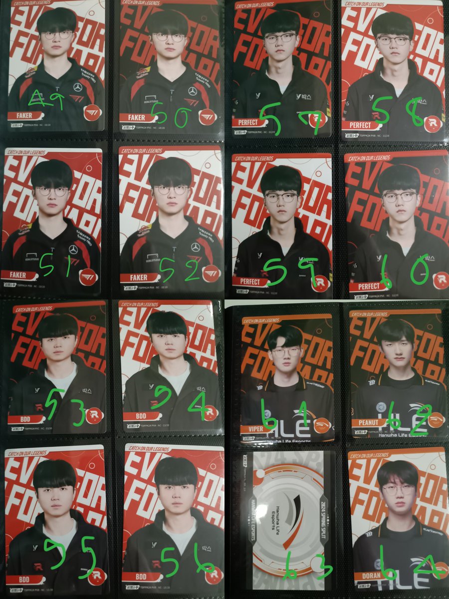 Fahlafar's tweet photo. Sale card Buffun LCK 2024 ราคาตามสีเลข🍄
SSR &amp; SR  🩷 50฿
SC-NC 💛  35฿
 Uniform 💚  20฿
ค่าส่ง 30 ฿
ซื้อ5ใบแถม 💚 1 ใบ
ซื้อครบ 150 ส่งฟรี
🔥รีทวิตสุ่มแจก uniZOFGK 2024  &amp; doran hle 1ea free🔥
#ตลาดนัดLCK #ตลาดนัดT1 #ตลาดนัดHLE #ตลาดนัดLOL #Faker
**บางใบมีซ้ำ ลองถามก่อนได้น๊า ** https://t.co/bfRUlfK0J4