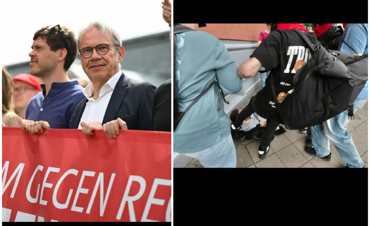 michelBreiti's tweet photo. Sein Job, den Terror zu verhindern. 
Doch als Antifanten Schweine, Journalisten zusammentreten, macht sich der Innenminister gemein mit den SA Antifanten. 
Die spd Antifanten sind eine Schande für Deutschland https://t.co/IZYq5eCmaR