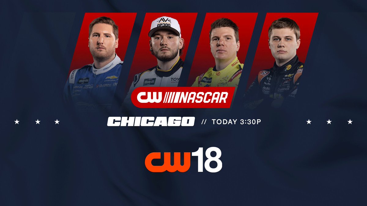 CW18Milwaukee's tweet photo. America's Birthday ๐ค #RaceDay
Prepare for fireworks on the track as @NASCAROReillyAP coverage begins in Chicago TODAY at 3:30P! ๐บ๐ธx๐ https://t.co/htzsU1Uywq