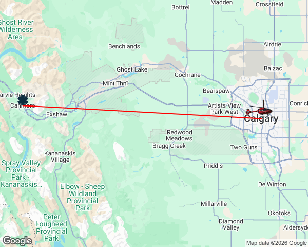 STARSambulance's tweet photo. 🚁 STAR-1 (Calgary) has responded to a scene call in the Canmore, AB area around 8:16 AM MDT. https://t.co/QGI1XkrB18