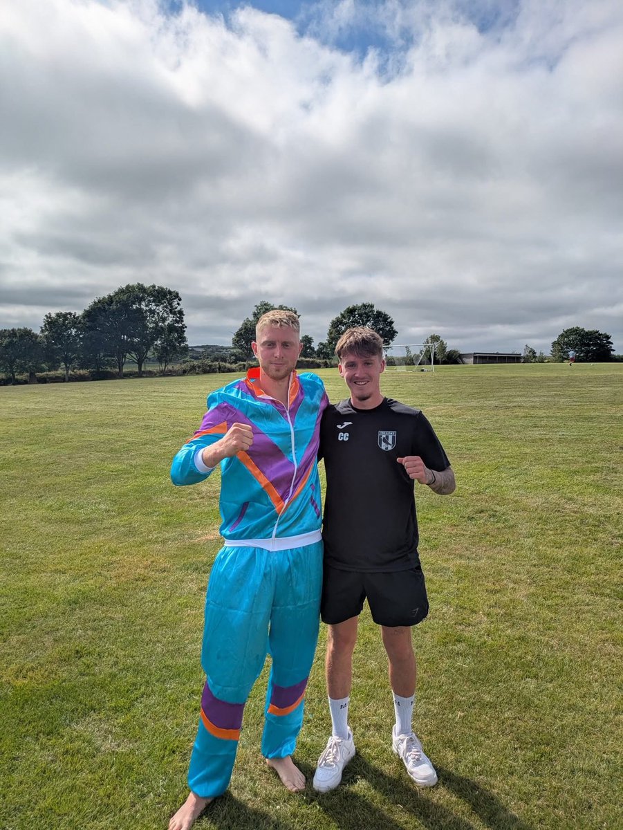FCTregony's tweet photo. Tregony 4-3 Bridgend (1-1 HT)
An entertaining game played in a great spirit. We went 4-1 up before conceding two late goals. 
First goal - 🥅 Scotty Laughton 🅰️ @Dylanfox1997 
Second goal - 🥅 @JamieTaylor2004 🅰️ Callum Cook 
Third goal - 🥅 Ryan Morcom  🅰️ Dean Dingle 
Fourth goal - 🥅 Thomas Harvey  🅰️ Dean Dingle 

Man of the match on his debut was Callum Cook with an impactful performance on the wing. Clown of the day was Ollie Joseph Randall for arriving with the away team 😉 

Thank you to @BridgendTFC for a great game and for staying around to enjoy the delights of Tregony Sports and Social Club. 🍻🍔 🍗 🥗