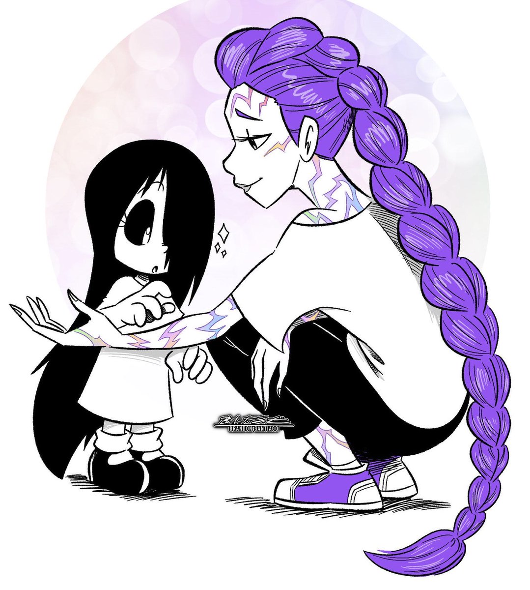 ColaCheung2010's tweet photo. Erma William hugging or hang out with other characters Part 26.
#erma #webtoon #fear #corpseparty #escapedchasm #kpopdemonhunter https://t.co/f3iYUgrOAW