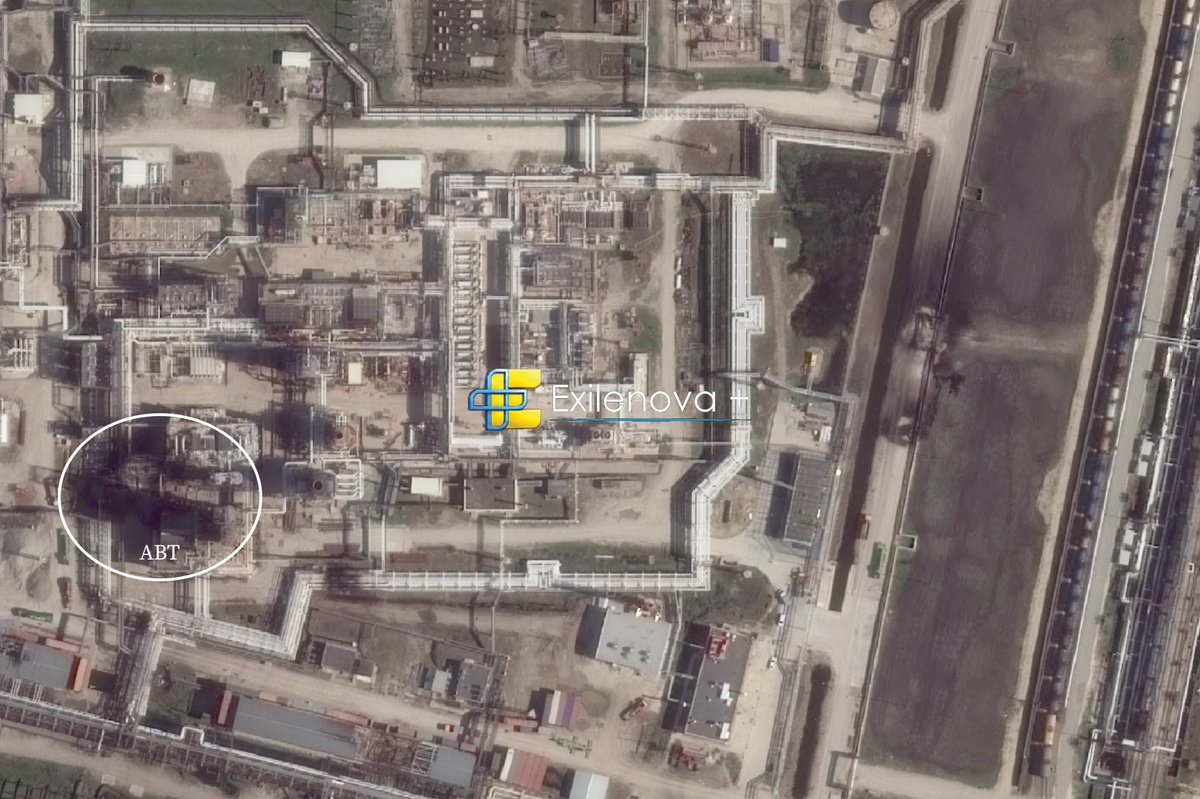 LetsArmUKR's tweet photo. Another refinery in Krasnodar Territory just got turned into a smoking crater, and the satellite shots from Exilenova+ don't lie: at least 17 storage tanks destroyed, a couple more leaking like sieves, two full AVT distillation units wrecked, pipelines burned to slag, and horizontal tanks full of finished product turned into bonfires. Slaviansk-EKO was processing 100-105k barrels a day, almost 9 percent of the entire Southern Federal District's refining capacity. That is not some peripheral depot. That is fuel for occupied Crimea, for Black Sea logistics, for the entire southern rear that keeps the orc machine rolling west.

Every time one of these plants goes offline it forces Moscow to reroute through facilities already patched up from previous strikes or sitting in scheduled maintenance. The system has no slack left. Their own z-bloggers are quietly admitting the math: Ukrainian long-range strikes are compounding faster than the Kremlin can repair or replace. By the end of 2026 that strike capacity is projected to grow two to five times. Operational-level logistics across the south will be burning on a weekly schedule, and the bridge to Crimea will become a very expensive parking lot for scrap metal.

This is not random fireworks. This is the deliberate attrition of an imperial economy that cannot sustain a long war once its refining backbone is systematically dismantled. Moscow's only remaining card is to keep feeding fresh meat into the grinder and hope the West loses nerve before the cash runs out. That hope is looking thinner every month.

The useful idiots in Washington and Berlin who still mutter about "escalation" or "negotiated settlement" should study the balance sheet. Every ton of refining capacity we remove is money taken directly out of the Kremlin's war budget. It is cheaper than sending another brigade of European conscripts east in five years when the next neighbor gets tested. Ukraine is doing the demolition work, absorbing the casualties, and developing the very weapons that will defend the entire eastern flank once we scale them.

The Kremlin cannot stop. Putin cannot demobilize a million men and expect them to go home quietly asking what the slaughter was for. Only battlefield defeat ends the cycle. Every new strike like Slaviansk-EKO brings that defeat one refinery closer. Keep hitting them until the only thing left to refine is their own imperial delusions.
