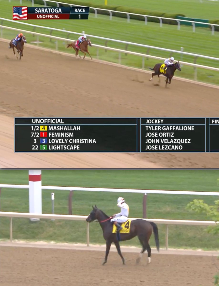 GiddyUpBets's tweet photo. You're gonna sit there and not single the FOUR in the 1st race on the FOURTH of JULY 🇺🇸!! lol

Mashallah off the bounce wins the FOURTH of July opener at the SPA 'four' @Tyler_Gaff &amp; @brenpwalsh https://t.co/onHztkgtZS