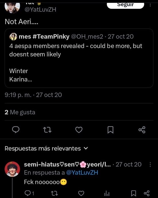 makeulemonade's tweet photo. the reason for this being: EXOLS were mad as hell cause ‘Aeri’ sounded like their korean fandom name 💀 her BIRTH NAME MIND YOU https://t.co/qysI5tSxWU