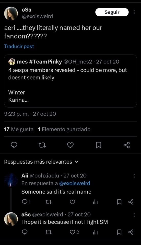 makeulemonade's tweet photo. the reason for this being: EXOLS were mad as hell cause ‘Aeri’ sounded like their korean fandom name 💀 her BIRTH NAME MIND YOU https://t.co/qysI5tSxWU