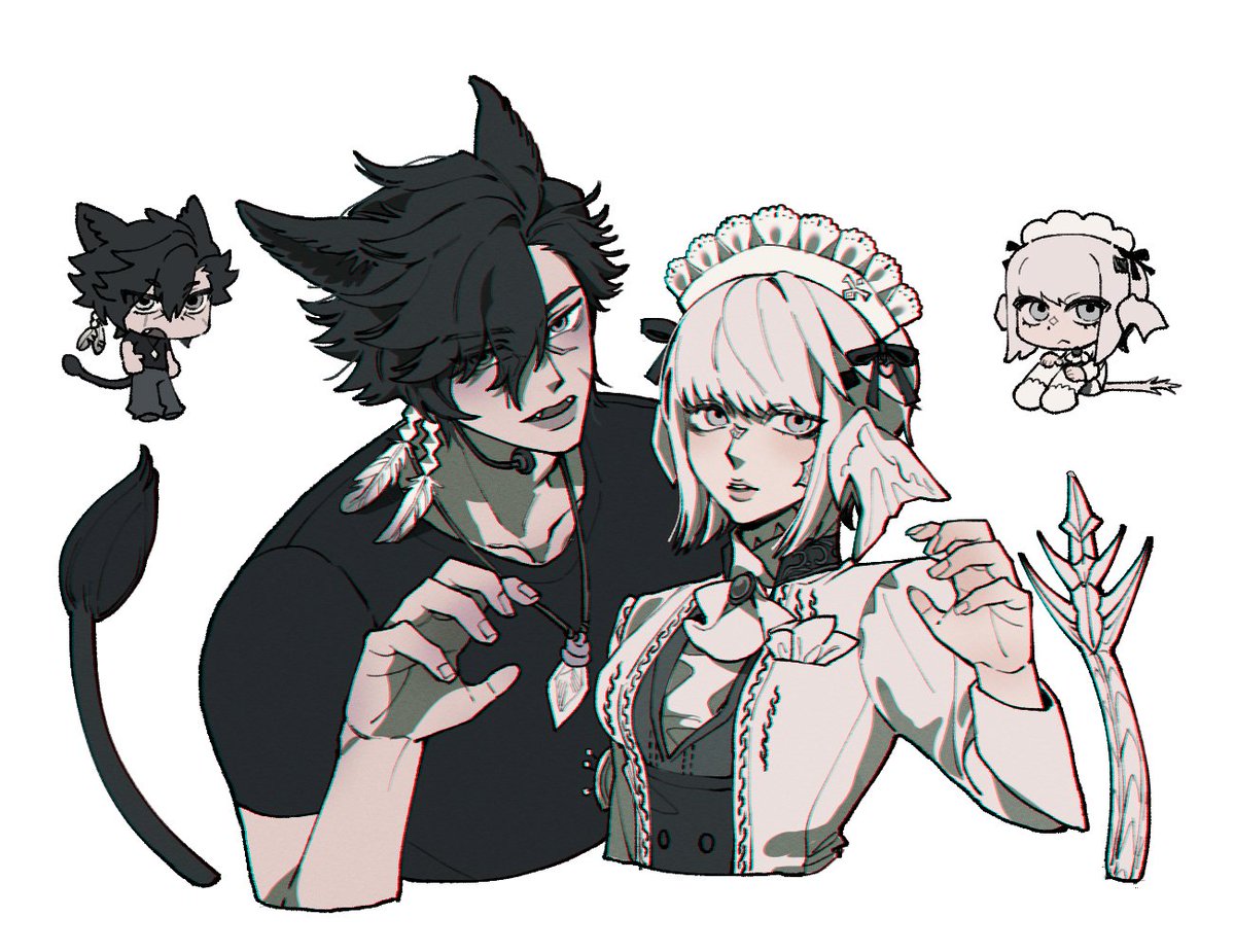 daepileee's tweet photo. #커미션 #commission 
2인 흉상 +sd 타입입니다!
https://t.co/lDh2TavKCc https://t.co/WYdV4sChDW