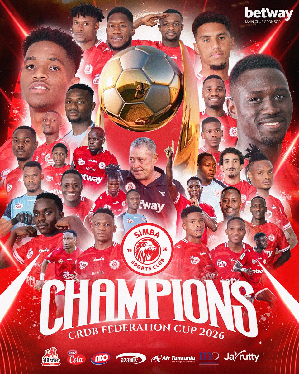 iDiskiTimes's tweet photo. 𝗦𝘁𝗲𝘃𝗲 𝗕𝗮𝗿𝗸𝗲𝗿 𝗔𝘁 𝗦𝗶𝗺𝗯𝗮🇿🇦

▫️December 2025 - Appointed head coach
▫️February, March, April 2026 - Coach of the Month
▫️April 2026 - Simba Win Muungano Cup
▫️June 2026 - Simba finish 2nd & qualify for CAFCL
▫️July 2026 - Simba Win CRDB Bank Federation Cup

𝗦𝗜𝗠𝗣𝗟𝗬 𝗦𝗘𝗡𝗦𝗔𝗧𝗜𝗢𝗡𝗔𝗟!!