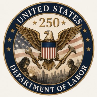 USDOL's tweet photo. As America celebrates 250 years of freedom, we also celebrate the workers and job creators who have built this nation. 

At @USDOL, we’re working every day to strengthen the workforce and prepare the next generation of American workers to carry their legacy forward.

#NewProfilePic 🦅🇺🇸