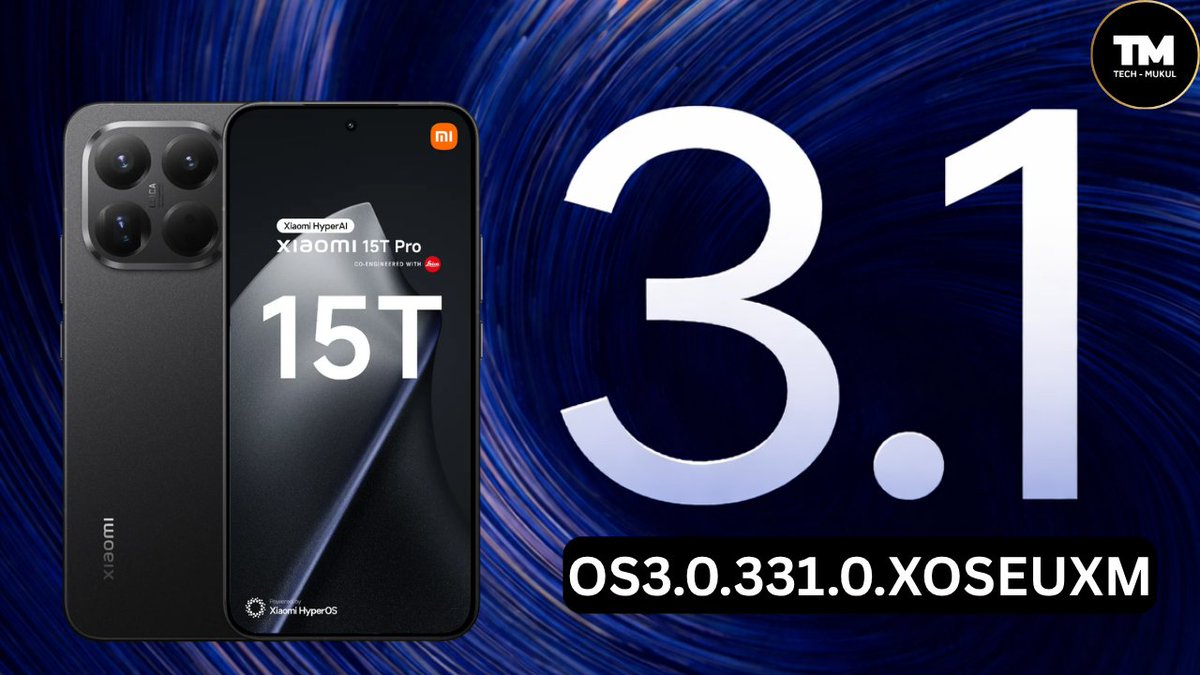 TECH__MUKUL's tweet photo. #Xiaomi15TPro #HyperOS3 #Android17 #July 2026 Stable Update Ready ๐
๐ HyperOS 3: OS3.0.331.0.XOSEUXM
โจ Region: Europe ๐ช๐บ
๐ Status: Currently READY as a Stable build. The stable rollout is not yet available. Once the official Stable update is released, full details will be shared here immediately.