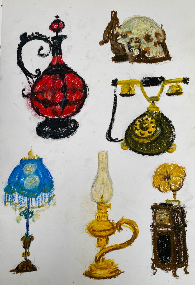 warai234's tweet photo. A few oil pastel exercises #sketches #oilpastels https://t.co/HqrzuPyOkf