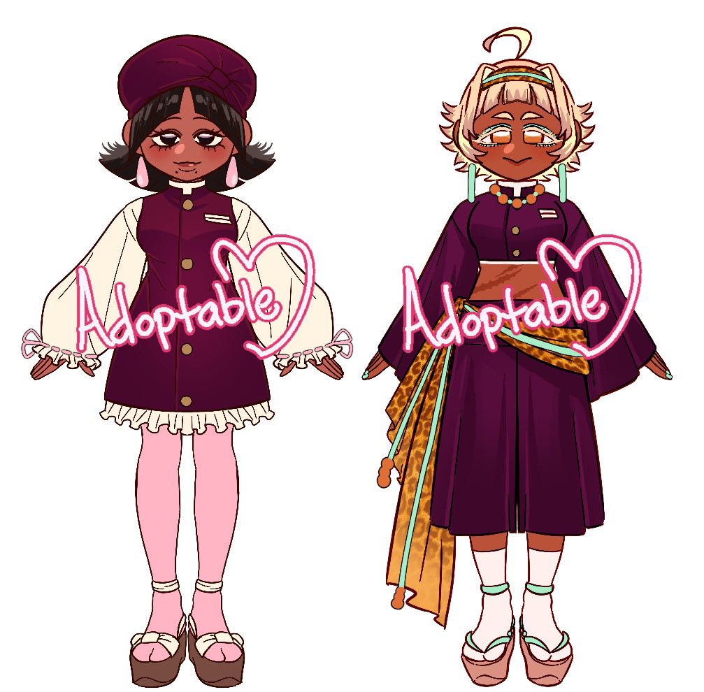 DollMantises's tweet photo. 🐞DEMON SLAYER ADOPTABLES🐞
-2️⃣0️⃣💲each  
-first come first serve 
Vgen shop linked below ⬇️⬇️ https://t.co/grYIhaDkLH