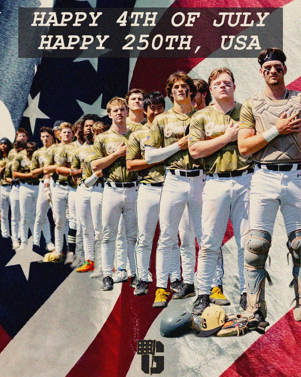 PDGABASEBALL's tweet photo. Happy 4th from PDG! πΊπΈ
#GoGold | #PTBAW | #BurgTough https://t.co/wVg9ZNXJYT