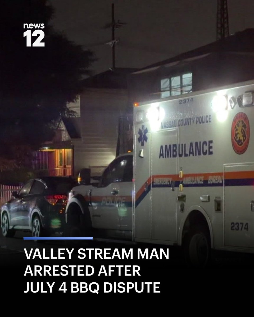 News12LI's tweet photo. JUST IN: A man allegedly sprayed a chemical substance at a neighbor's home during a dispute, according to Nassau police.
#News12 #LongIsland #Crime 
https://t.co/6yyaU4rpui https://t.co/7mMYX7a6A1
