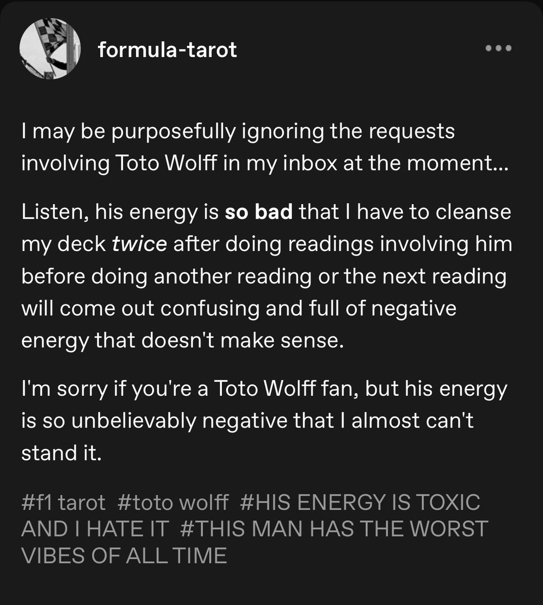 fullhaterism's tweet photo. looking for silverstone tarot readings on tumblr and found this 😭😭😭😭😭😭 https://t.co/myI7TENFxE