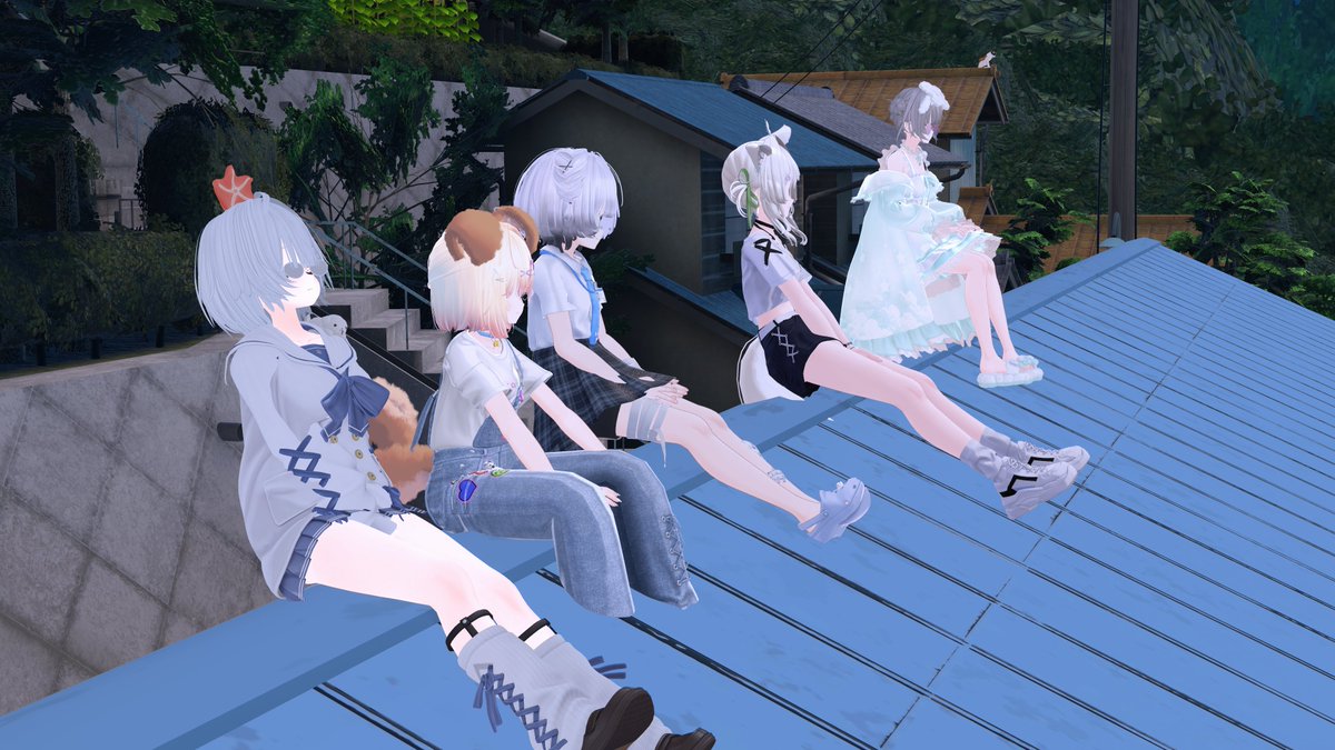 konoha_252's tweet photo. 今日はElychiffonショートヘアー集会
屋根の上でだべってたら気が付いたら1時間たってた
#Elychiffonアバター集会 https://t.co/OWeRZ9lT4j