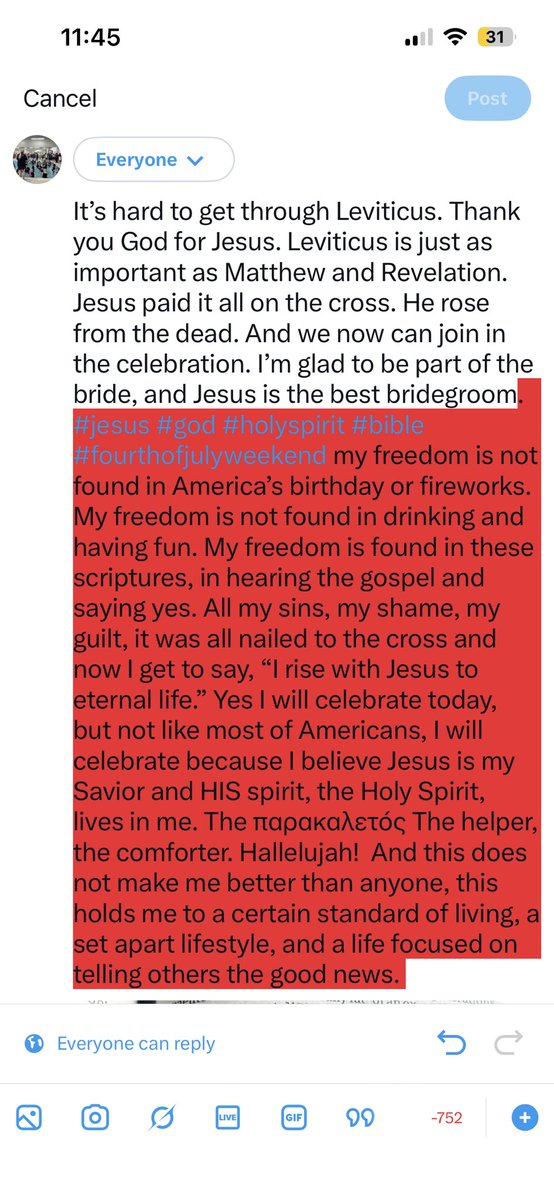 JeannieR75023's tweet photo. Happy forth of July! #god #jesus #holyspirit #forthofjuly https://t.co/e8EE7tIWOB