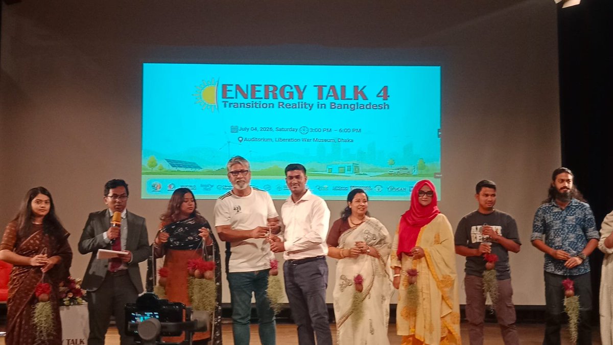 OAB_Foundation's tweet photo. ⚡ Energy Talk 4: Transition Reality in Bangladesh successfully concluded today in Dhaka!

Experts, youth, researchers, and environmental leaders discussed renewable energy, policy reform, energy efficiency, and the path toward a just energy transition for Bangladesh. https://t.co/zu1E9idvn5