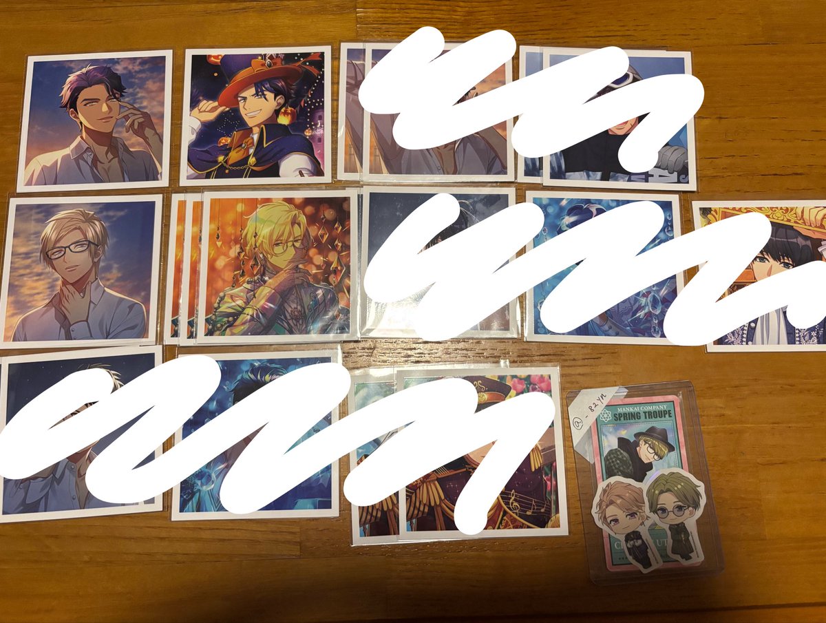 _82yn's tweet photo. 【交換】A3! ましコレ 春夏 秋冬 過去弾 vol.11

譲)真澄、千景、一成、☆万里、十座、左京、東

求)
箔:密、太一>ガイ
N:開花後至2>その他リプ

☆は箔纏めて優先
郵送又は大阪、難波手渡し
姉分含むお取引
引用元にお声掛けくださいませ。 https://t.co/qBUjWVsYMR
