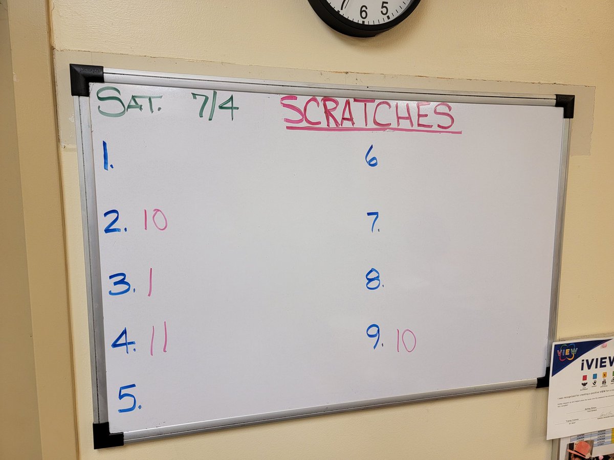 TedArmstrong14's tweet photo. Here are your early scratches @EVDRacing on Saturday 🇺🇸🇺🇸🇺🇸 the 4th of July.
Additional scratches around 4:00
Post time 5:30 https://t.co/G7AV3CQTIe