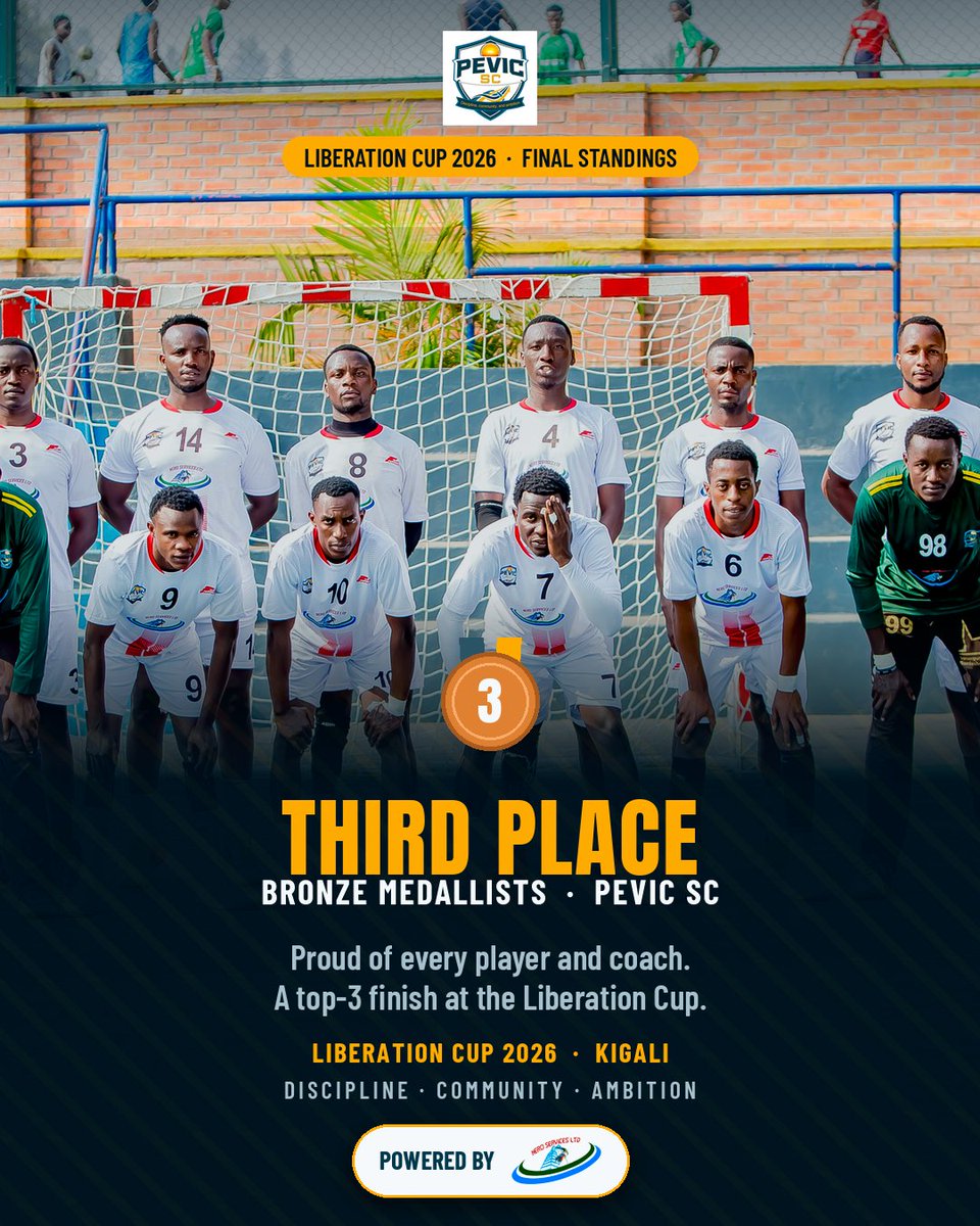 pevicsportclub's tweet photo. π₯ THIRD PLACE at the Liberation Cup 2026! π΅π‘
A semi-final run and a podium finish in our campaign. Proud of every player who wore the badge. We build from here. πͺ
#PEVICSC #LiberationCup2026 #Handball #NeroServices https://t.co/OggVIjGiWD
