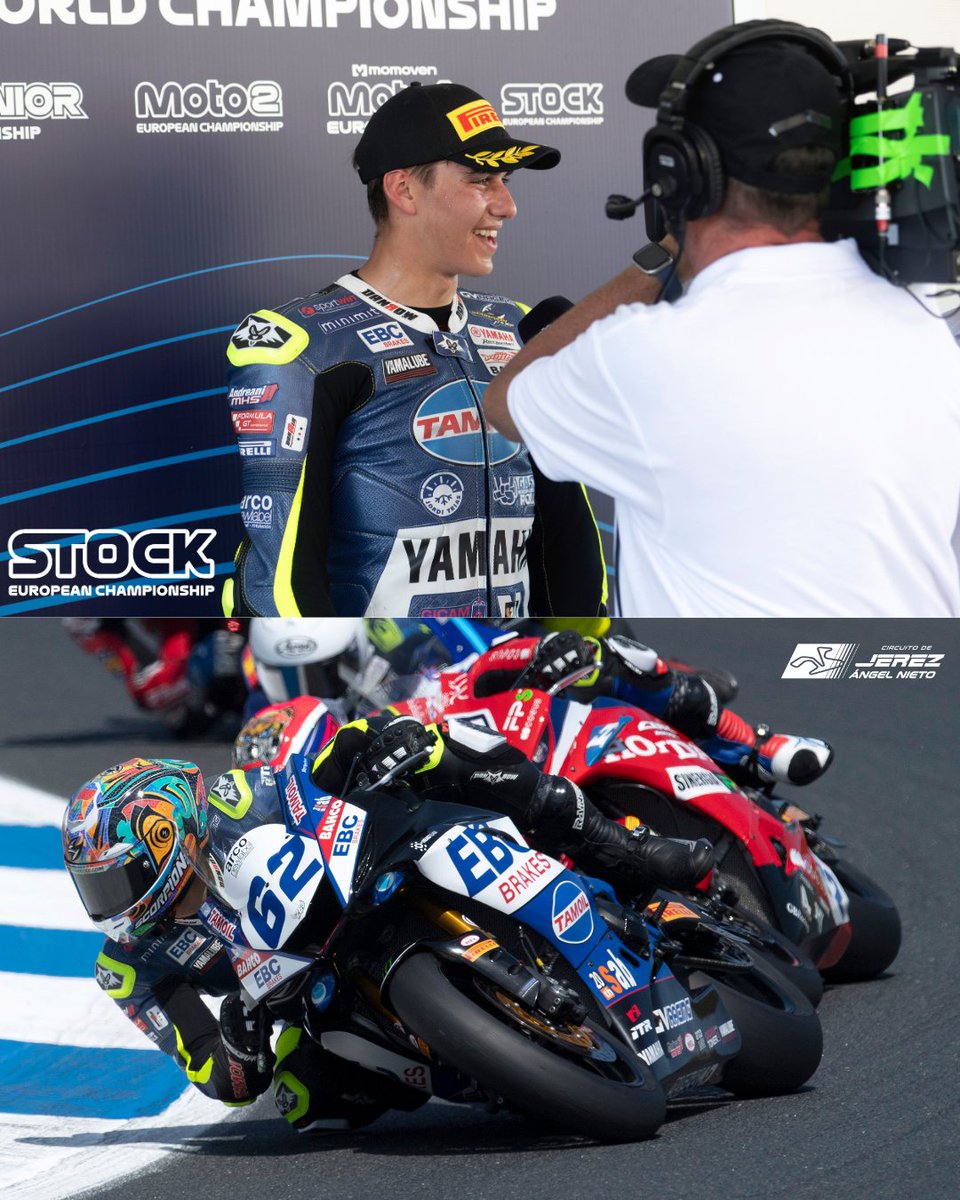 circuitodejerez's tweet photo. 🏁 𝐂𝐄𝐑𝐑𝐀𝐌𝐎𝐒 𝐄𝐋 𝐒𝐀́𝐁𝐀𝐃𝐎 𝐂𝐎𝐍 𝐔𝐍𝐀 𝐉𝐎𝐑𝐍𝐀𝐃𝐀 𝐄𝐒𝐏𝐄𝐂𝐓𝐀𝐂𝐔𝐋𝐀𝐑 🤯

El calor no ha frenado la acción en esta tercera cita del FIM MotoJunior World Championship. Jornada intensa de entrenamientos oficiales en el Circuito de Jerez-Ángel Nieto https://t.co/OZ9fDOlmAa