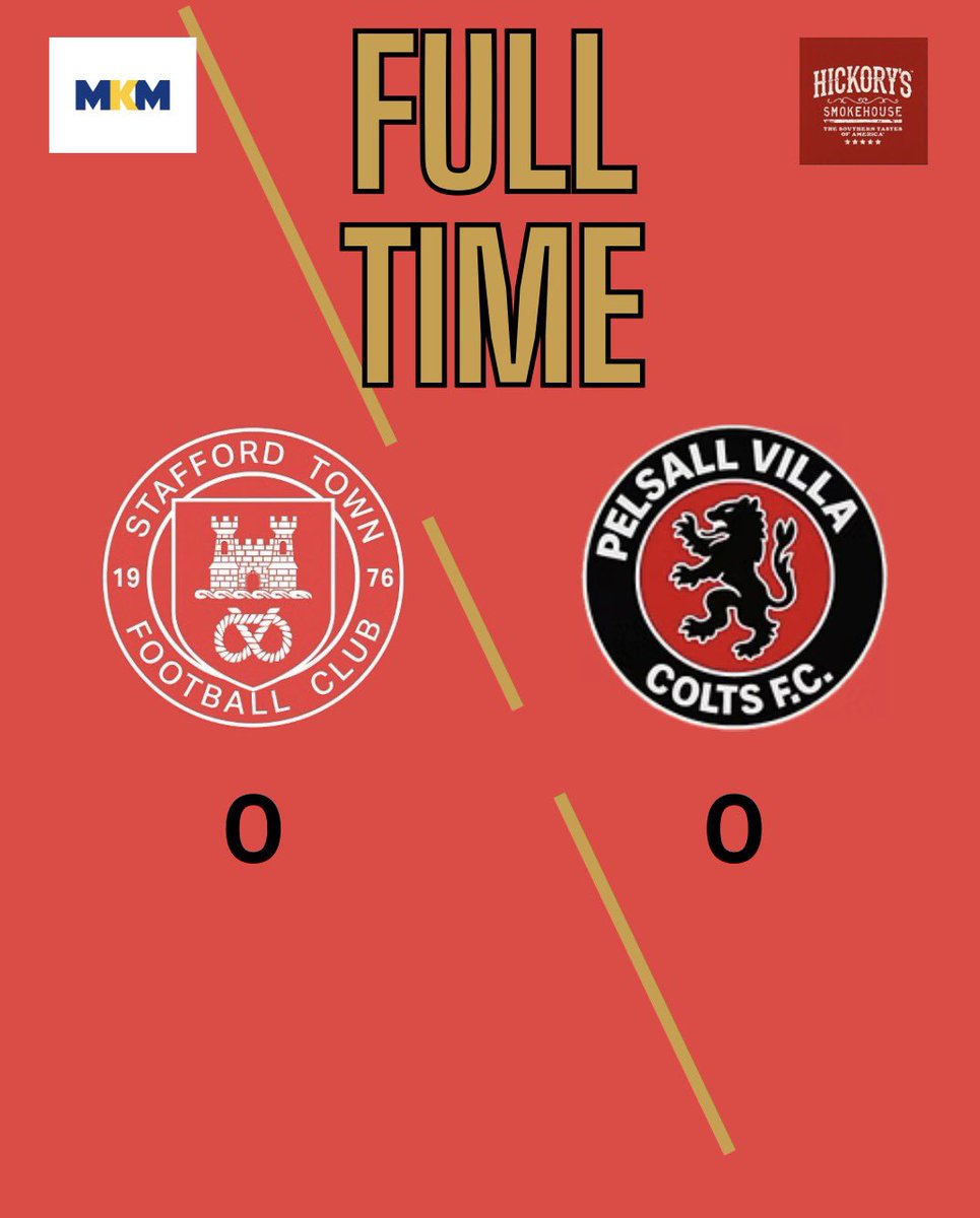 StaffordTown1st's tweet photo. “The perfect game of football ends 0-0” - Johan Cruyff 

Okay mate 

Thank you to Pelsall Villa for coming down and all the best for the season. 

#UpTheTown https://t.co/lZkbzIfSZ1