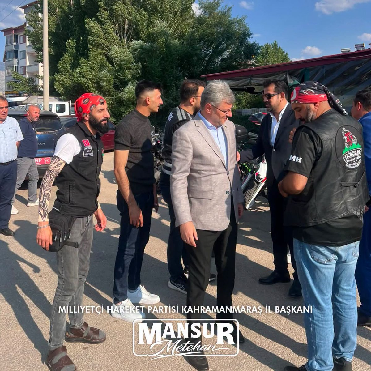 MHPGoksun's tweet photo. 📍Göksun

İl Başkanımız Sayın Mansur Metehan, İl Başkan Yardımcılarımız, Kaçep İl Başkanımız ve yönetim kurulu üyelerimiz ile birlikte Göksun İlçemizde motosiklet tutkunlarının buluştuğu Göksun Motosiklet Klübü Derneği tarafından organize edilen buluşmada https://t.co/hzk9OY2rkD
