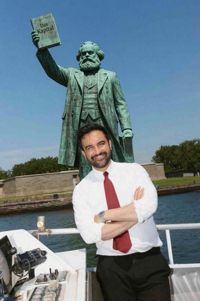 TheGeneral_0's tweet photo. @NYCMayor If Mamdani had things his way, he would replace the Statue of Liberty with Karl Marx. https://t.co/ePowFDMkV6