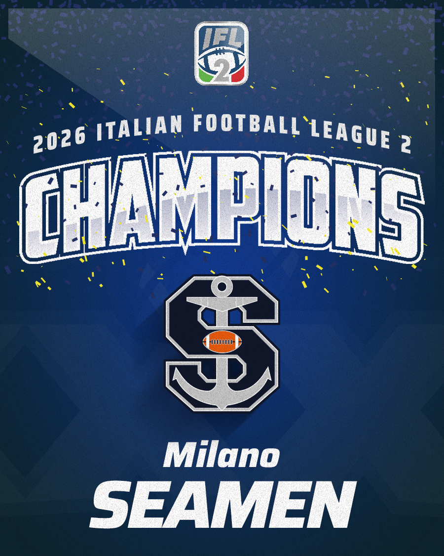 fidafgameday's tweet photo. Complimenti ai @Seamen_milano , Campioni IFL2!
๐ฎ๐น๐๐ #2k26IFL2 #FIDAFGameday #ITALIANBOWLWEEKEND2026 #FERRARA #STADIOMAZZA #FIDAF #IFL #IFL2 #9FL #FlagFootball #Italy https://t.co/rvvNY7OaeC