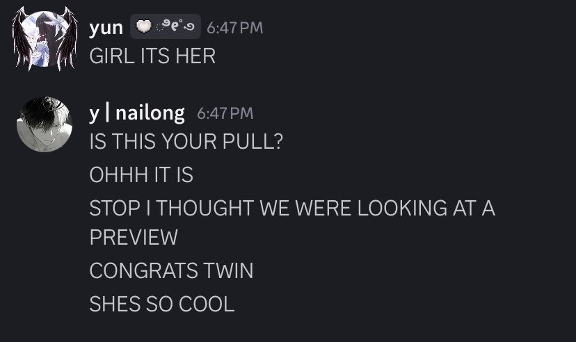 yuunnil's tweet photo. pulled velina with yun/twin on voice call (thank u for the luck oomf) WE READY FOR RAMIELLE NOW 🩷🫶 https://t.co/HfGzcBvEO4