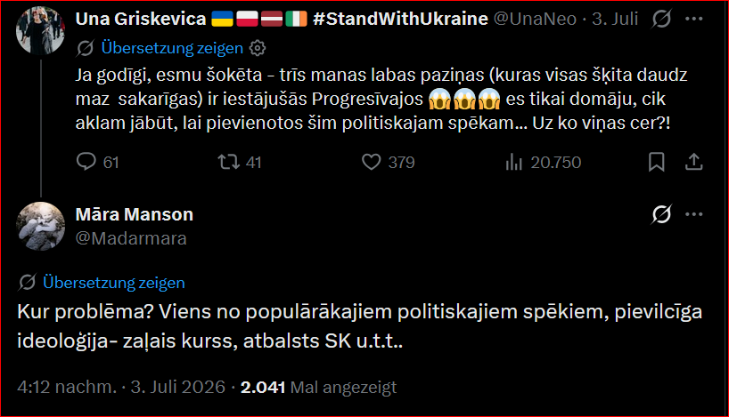 IvetaBuike's tweet photo. Šī te Mansone nav ne pusaudze, ne kaut kāda traktoriste no Vilkadirkšiem, bet gan it kā izglītota persona. Un tomēr saprast, kādu ļaunumu mums nes PROG, LPV un SV, viņa nav spējīga.
Ko lai te saka? Vrb lai izlasa Hajeka "Ceļu uz verdzību"? Vai sapratīs? To grāmatu skolās jāmāca! https://t.co/41bHDTBnr6
