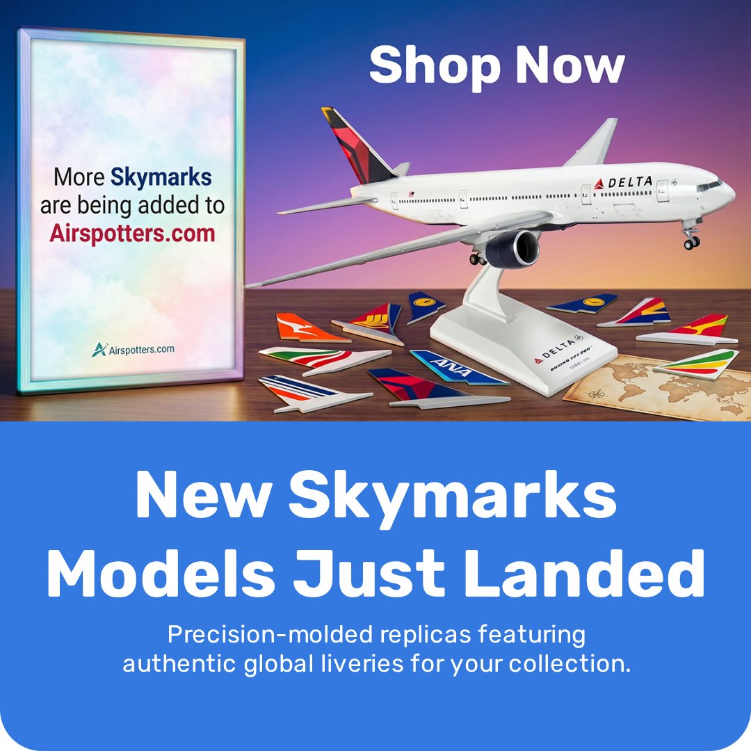 Airspotters's tweet photo. New Skymarks Models Just Landed at
https://t.co/69l47RE7dC
Our latest collection of Skymarks models has been specifically curated for aviation enthusiasts, offering high-quality diecast replicas to complete any collector's fleet. #skymarksmodels #skymarks #modelaircraft #snapfit #delatairlines