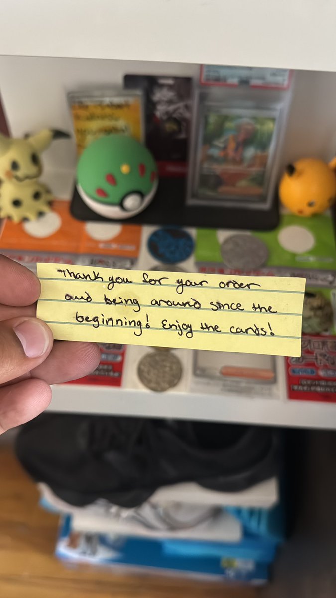 ramxtatai's tweet photo. @PokemonJosh2886 got this from my very first order! 

Still have it to this day lol

Random appreciation post for a goat 🫡 https://t.co/Yo4Q2mZqU1
