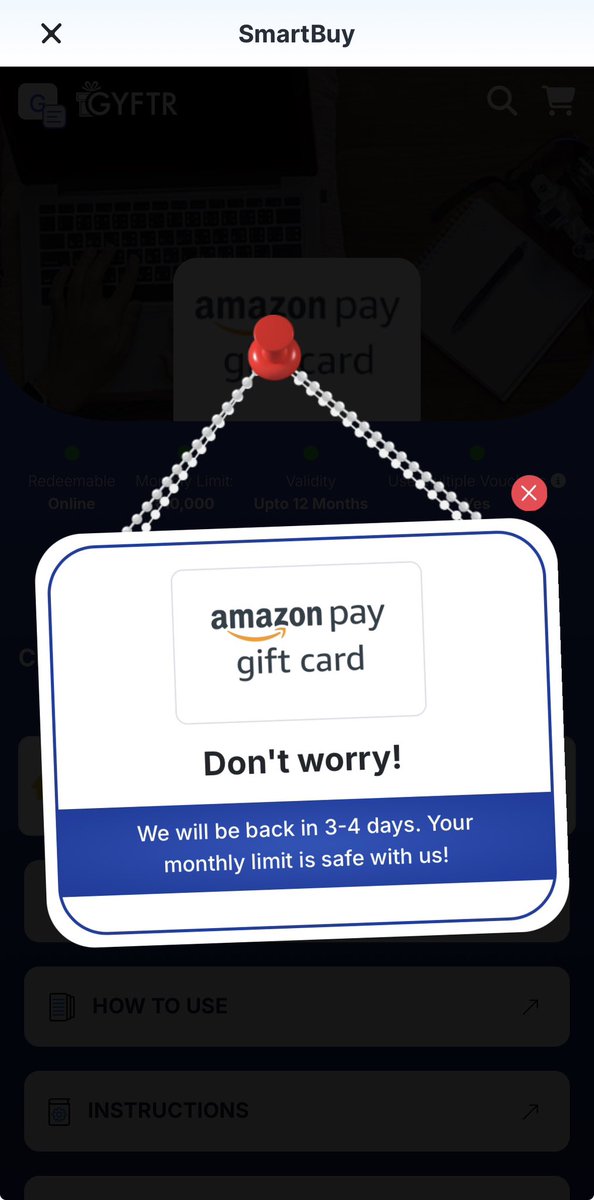 Ganesh_Official's tweet photo. Just checked on Smartbuy and HDFC has removed Amazon pay vouchers. 

#ccgeeks #smartbuy #hdfc https://t.co/jZ1mH2bdaZ