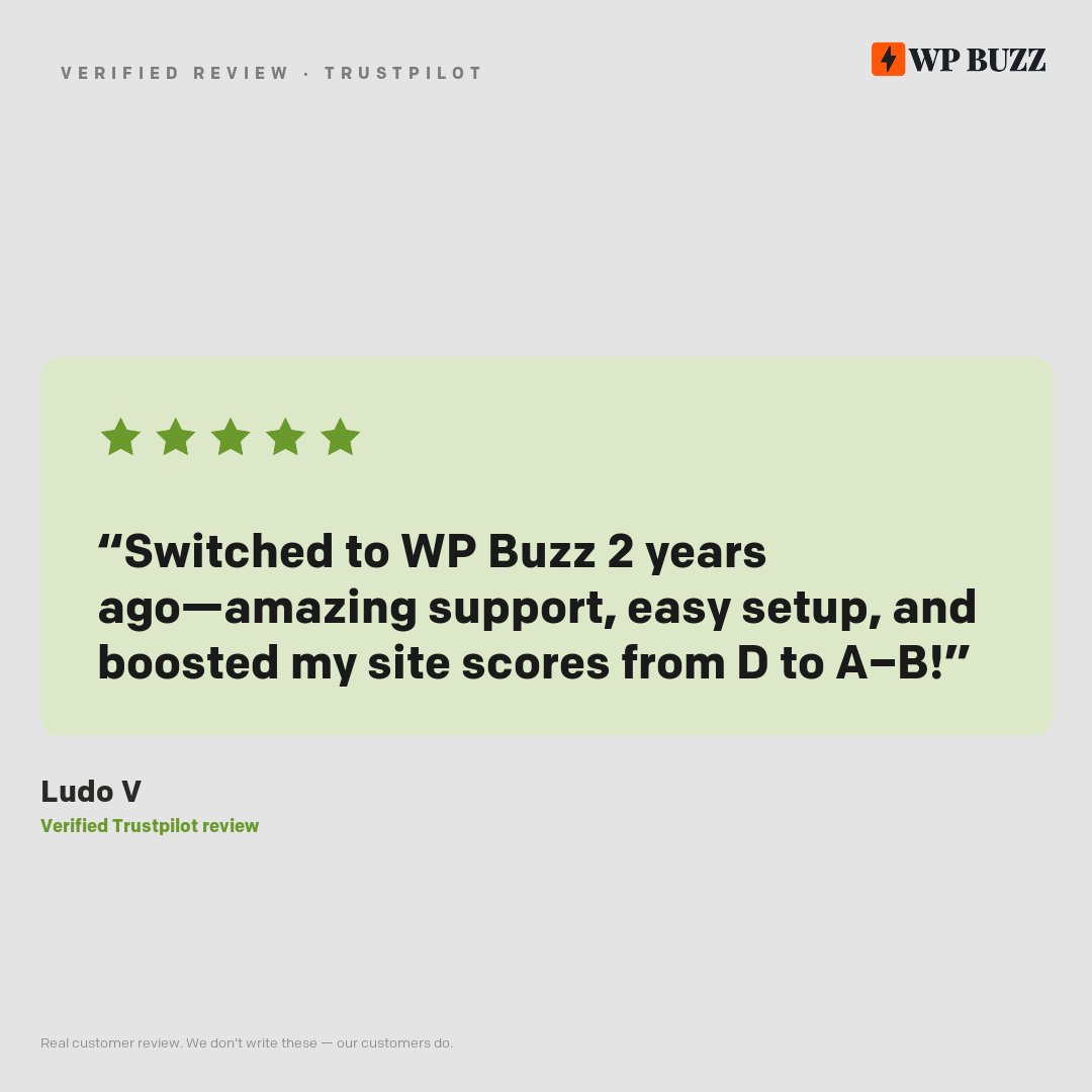 trywpbuzz's tweet photo. The receipts aren't just charts and awards. They're customers like this one. #WordPress #WebHosting https://t.co/wzve9tPlwB