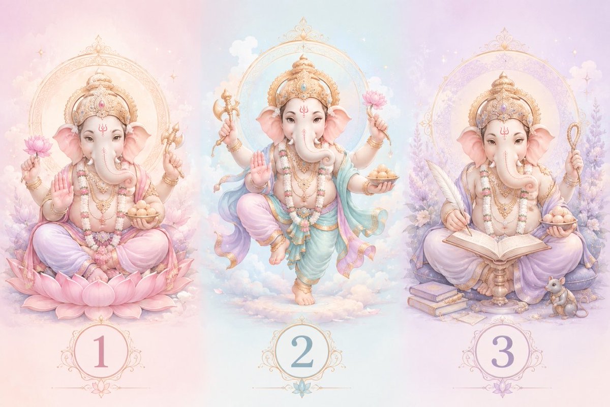 klamsd22's tweet photo. พระพิฆเนศอยากบอกอะไรคุณในช่วงนี้? 🐘
ตั้งจิตอธิษฐานนิ่ง ๆ มองภาพองค์พระพิฆเนศแล้วเลือกองค์ที่ดึงดูดสายตาคุณมากที่สุดแล้วพิมพ์ไว้ใต้โพสต์นะคะ

#PickACard #ดูดวง #พระพิฆเนศ #สายมู #ดูดวงไพ่ทาโรต์  #ดูดวงกับแม่หมอสายฮีล #เสริมดวง https://t.co/swoS2ix3tJ